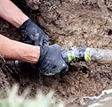 man holding pipe