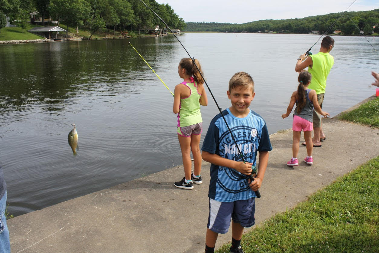 boy caught fish
